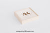 Wooden Box Mockup For Wedding Psd