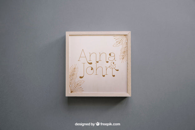 Wooden Box Mockup Psd