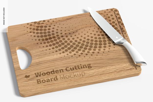 Wooden Cutting Board Mockup Psd