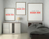 Wooden Frame Mockup Interior In A Bed Room Psd