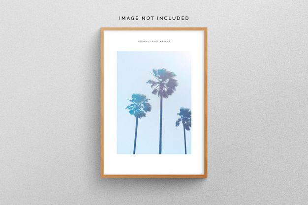 Wooden Frame Mockup Psd