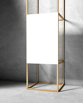 Wooden Frame Poster Mockup