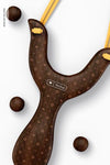 Wooden Slingshot Toy Mockup, Close Up Psd