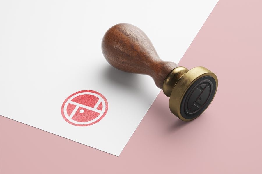 Wooden Stamp Mockup
