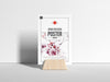 Wooden Stand Holding Poster Mockup