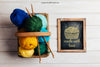 Wool In Basket And Slate Psd