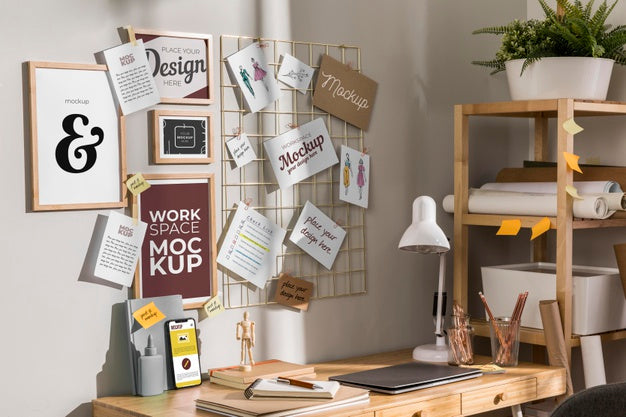 Work Desk Mockup With Devices Psd