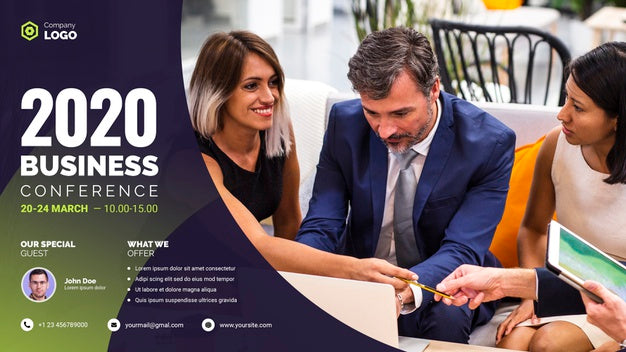 Work Meeting 2020 Business Conference Psd