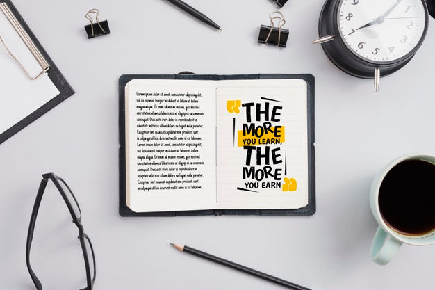 Work Office Concept With Specific Tools Psd