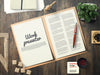 Work Presenter With Notes Mock Up Psd