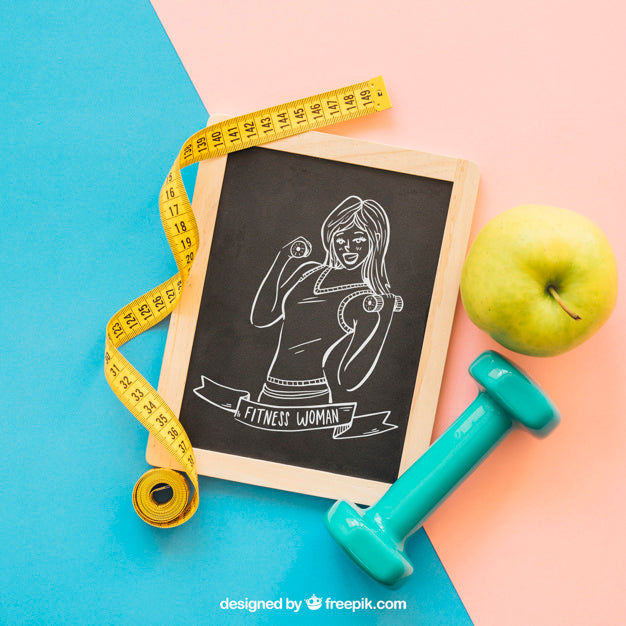 Workout Mockup With Slate Psd