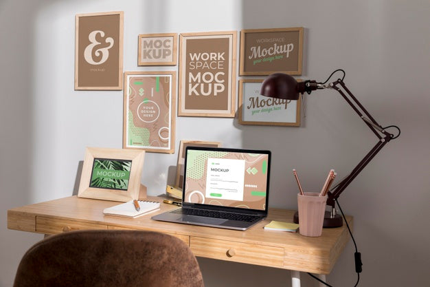 Workplace Mockup With Devices Psd