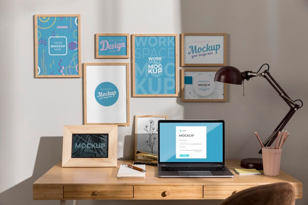 Workplace Mockup With Devices Psd