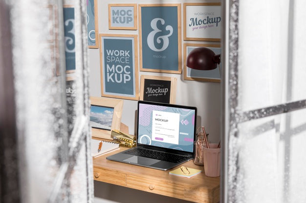 Workplace Mockup With Devices Psd