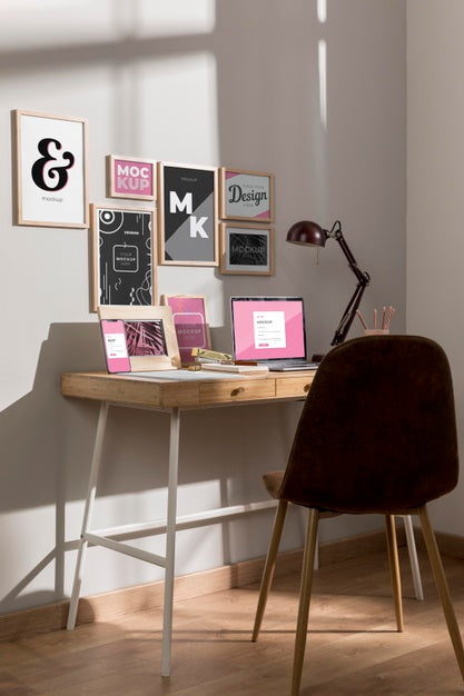 Workplace Mockup With Devices Psd