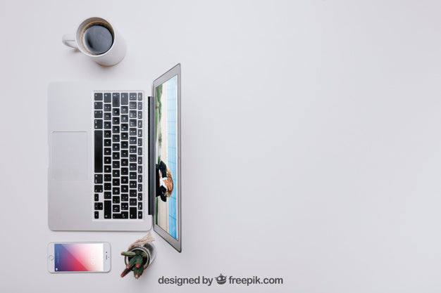 Workspace Composition With Copyspace Psd