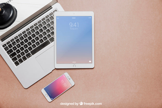 Workspace Composition With Copyspace Psd