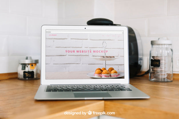 Workspace Composition With Laptop Psd