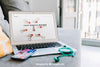 Workspace Composition With Smartphone On Laptop Psd