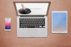 Workspace Concept With Different Devices Psd