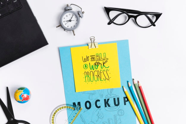 Workspace Concept With Specific Tools Psd