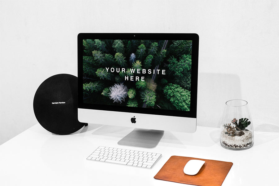 Workspace Imac Psd Mockup