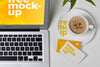 Workspace with Macbook Air (Mockup)