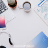 Workspace Mockup From Above With Copyspace Psd