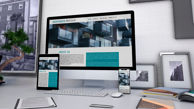 Workspace Mockup With Computer Psd