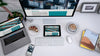 Workspace Mockup With Computer Psd