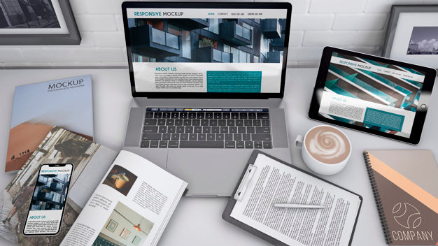 Workspace Mockup With Computer Psd