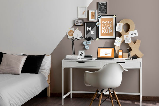 Workspace Mockup With Devices Psd