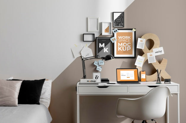 Workspace Mockup With Devices Psd