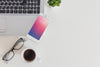 Workspace Mockup With Smartphone And Laptop Psd