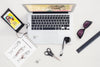 Workspace With Sketch And Tools Psd