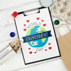 World Environment Day Mockup With Clipboard Psd