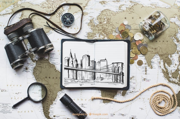 World Travel Concept Psd