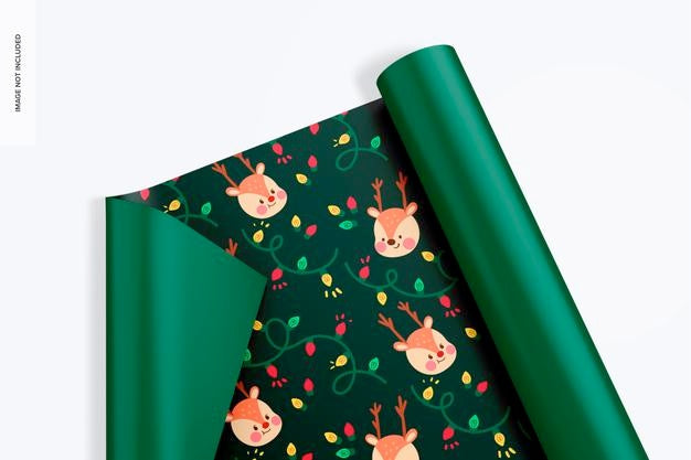 Wrapping Paper Mockup, Close Up Psd