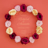 Wreath Of Roses Save The Date Psd