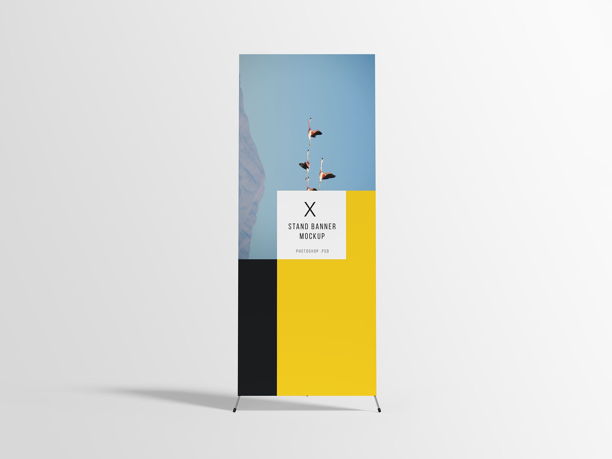 X-Stand Banner Mockup