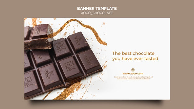 Xoco Chocolate Banner Template Psd