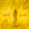 Yellow Copyspace Mockup For With Pineapple Psd