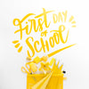 Yellow Supplies For First Day Of School Psd