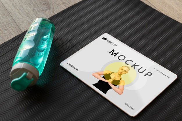 Yoga Online Classes On Tablet Psd