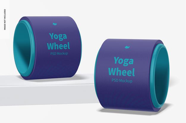 Yoga Wheels Mockup Psd