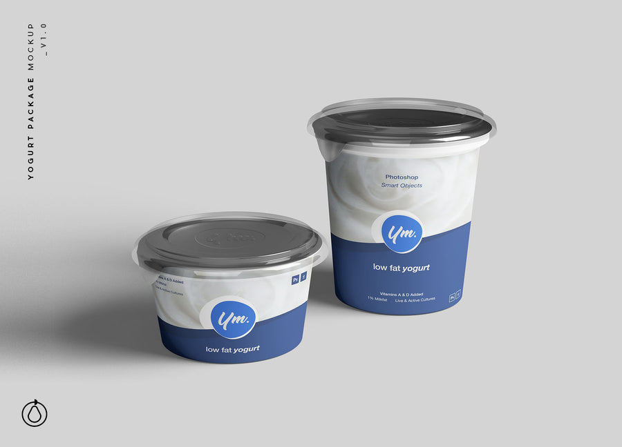 Yogurt Package Mockup