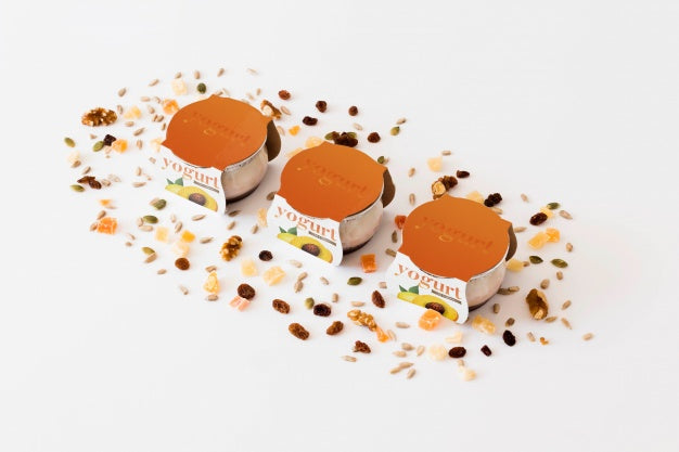 Yogurt Packaging Mockup Psd