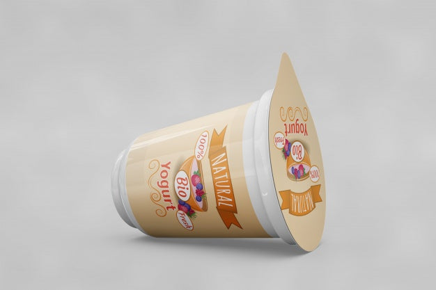 Yogurt Packaging Mockup Psd