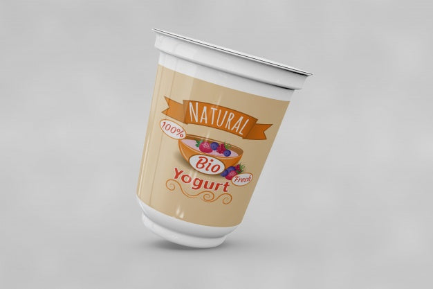 Yogurt Packaging Mockup Psd