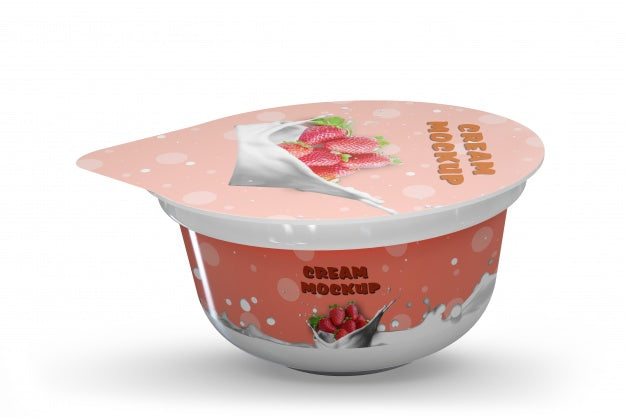 Yogurt Packaging Mockup Psd